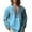 Blue, variant on HomeGardon Long Sleeve Shirts for Men Men's Casual Long Sleeved Top Men's Top Men's Long Sleeved V-neck Top/shirt,M-XXXL