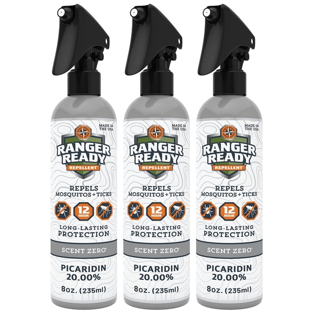 Aerosol repelente de insectos Ranger Ready Picaridin 20% 240 ml x3