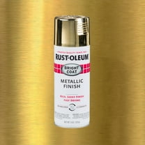 Gold, Rust-Oleum Stops Rust Bright Coat Metallic Spray Paint-7710830, 11 oz