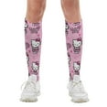 thumbnail image 7 of Hello Kitty Compression Socks For Women And Men Support Knee High Socks For Running Hiking Athletic Nursing, 7 of 7