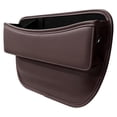 thumbnail image 3 of Caja Organizadora para Espacio Asiento Coche Bolsillo Almacenamiento Interior Cuero (Beige) 2 Uds., 3 of 6