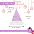 thumbnail image 4 of ‌Velvet Plush Santa Hat for Men Women - Plush Unisex Christmas Hat for Xmas, New Year Parties & Holiday Decor, 4 of 7