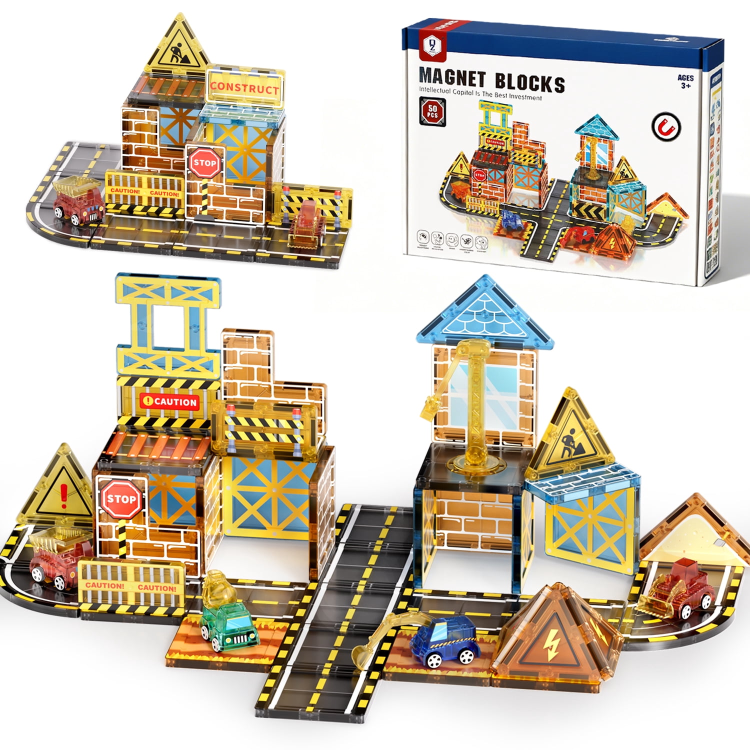 Minecraft Creekside Cabin Magnetic Blocks – 107-Piece Creative