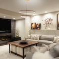 thumbnail image 2 of C Cattleya Modern 38-Watt 2-Light Tiered Integrated LED Rings Chandelier, 2 of 6