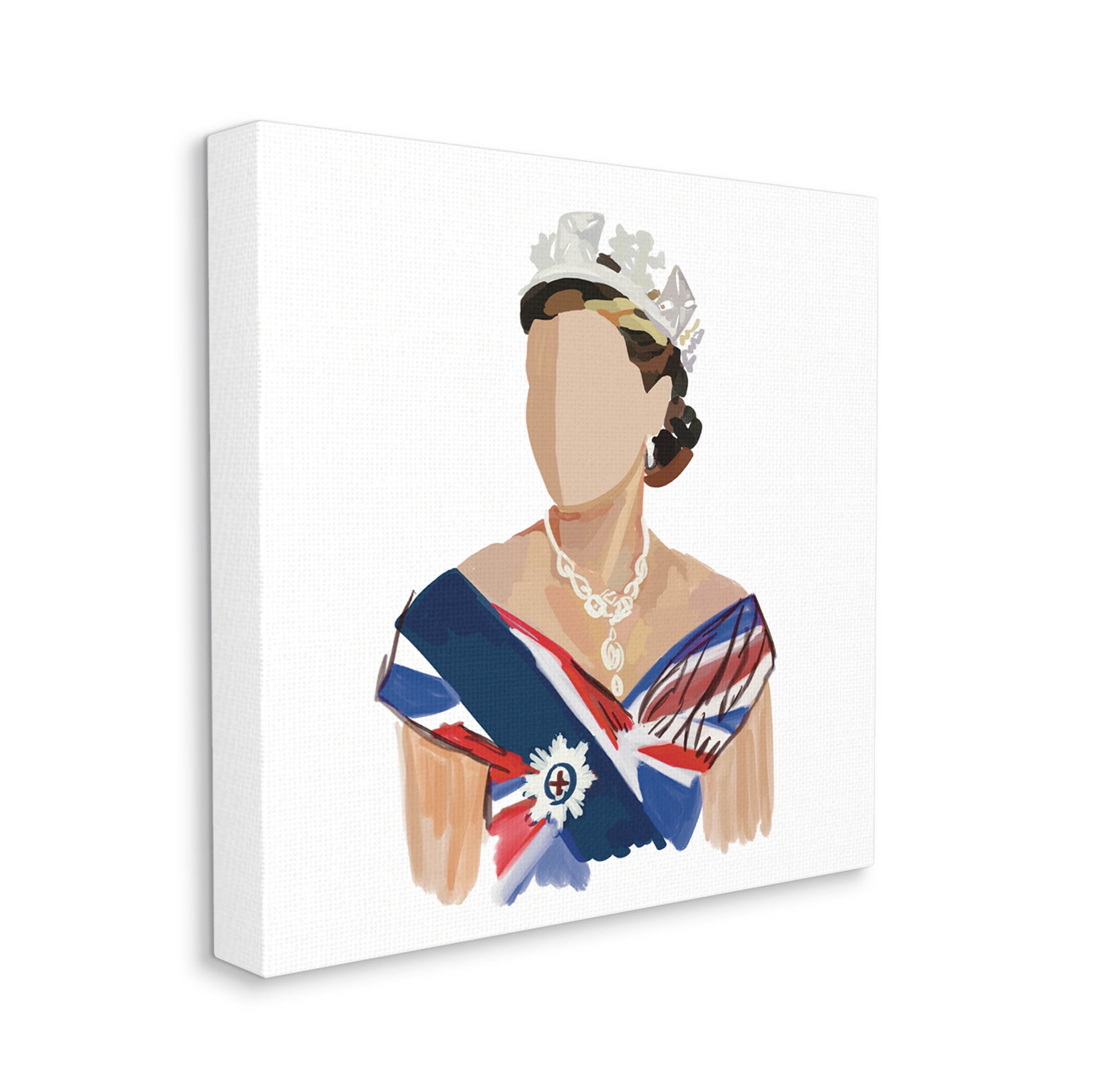 Stupell Industries Modern Royal Portrait Graphic Art Gallery Wrapped Canvas Print Wall Art, Design by Amelia Noyes