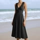 thumbnail image 1 of Vestido Largo de Tirantes Para Mujer, Elegante, Informal, de Verano, Con Detalle de Lazo, Color Puro, Conjuntos Versátiles., 1 of 3