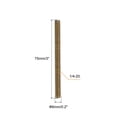 thumbnail image 2 of Uxcell 60pcs Fully Threaded Rods 1/4 x 3 Inch for Mounting Assembly Fastening, Colorful Zinc, 2 of 5