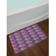 thumbnail image 2 of Psychedelic Bath Mat, Funky Geometrical Squares with Grunge Look Modern Urban Design Graffiti Art, Non-Slip Plush Mat Bathroom Kitchen Laundry Room Decor, 29.5 X 17.5 Inches, Multicolor, Ambesonne, 2 of 2