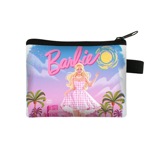 Mochila para estudiantes de 3 piezas con diseño de la película Barbie de MINISO, bidimensional, color rosa, kawaii, para niños