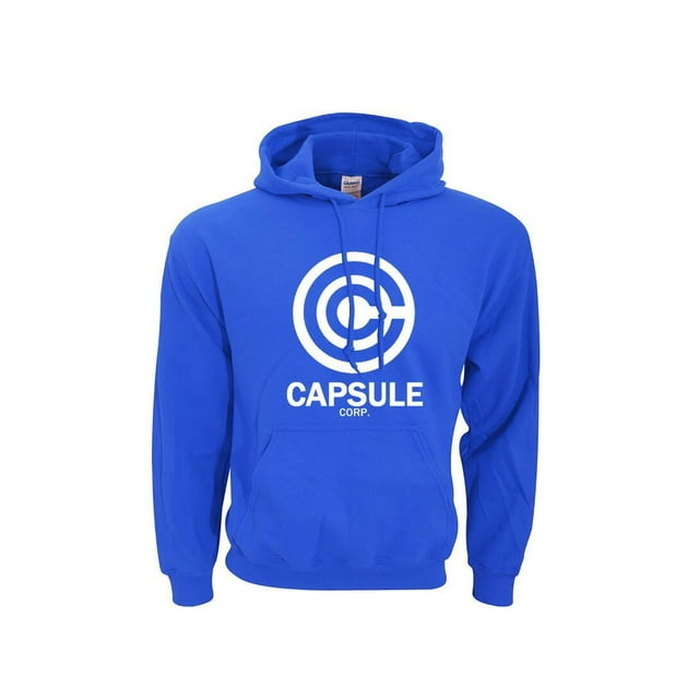 Capsule corp Chandails à Capuchon (Bleublanc, L)