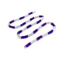 Beautynvta 7.55 Ft Colorful Wool Striped Tinsel Garland, Hanging Christmas Tree Garland Festive Holiday Indoor Decor for Home Party and Office Scene Setup