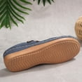 thumbnail image 4 of Caywon Women Wedge Sandals Dressy Soft Leather Sandal,Rubber Sole,Comfortable Walking,Casual Slip on Summer Sandals Slide Sandal Shoes, 4 of 7