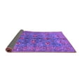 thumbnail image 2 of Ahgly Company Indoor Square Oriental Purple Industrial Area Rugs, 8' Square, 2 of 4