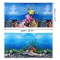 thumbnail image 2 of Unique Bargains Aquarium Background Poster Double-sided Fish Tank Background Decorative Paper Sticker 20.47"x11.81", 2 of 7