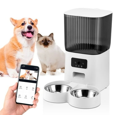 FeelNeedy 5L Automatic Pet Feeder, Timed & Scheduled, with 2 Steel