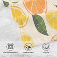 thumbnail image 5 of Yayeee 2 Pack Hand Towels for Bathroom 100% Cotton 16" x 28" Soft Absorbent Kitchen Towel, Beige Citrus Leaves, 5 of 7
