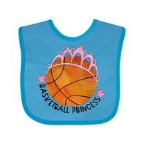 Inktastic Basketball Princess Tiara Girls Baby Bib