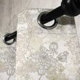 thumbnail image 3 of Ambesonne Vintage Grommet Curtain, Chrysanthemum Motifs, 50" x 72", Taupe Beige, 3 of 6