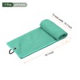 thumbnail image 2 of Uxcell 20"x16" Golf Towels Tri Fold Waffle Pattern Towels Soft Fiber with D Clip Green, 2 of 5
