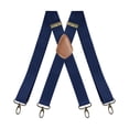 thumbnail image 4 of Milaget Bretelles pour Hommes Vintage Réglables 4 Clips en Forme de x Bretelles Élastiques Femmes Bleu Marine, 4 of 9