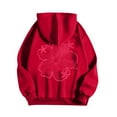 thumbnail image 7 of YDFCWXW Y2K Hoodie for Women Teen Girls Hibiscus Embroidered Pullover Hooded Top Cute Floral Preppy Hoodies Sweater Sweatshirts Red, M, 7 of 7