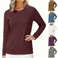 thumbnail image 7 of ZACPNCV Christmas Sweatshirts for Women Merry and Bright Graphic Long Sleeve Shirt Sequin Xmas Holiday Fall Gifts Tops, 7 of 7
