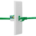 thumbnail image 2 of Cmple - RJ45 Keystone Jack 90 Degree Cat6 Keystone Jack Insert Punch Down RJ45 Connectors Female for Wall Plates, Patch Panels, Patch Cables, Ethernet Cables - Green, 2 of 5