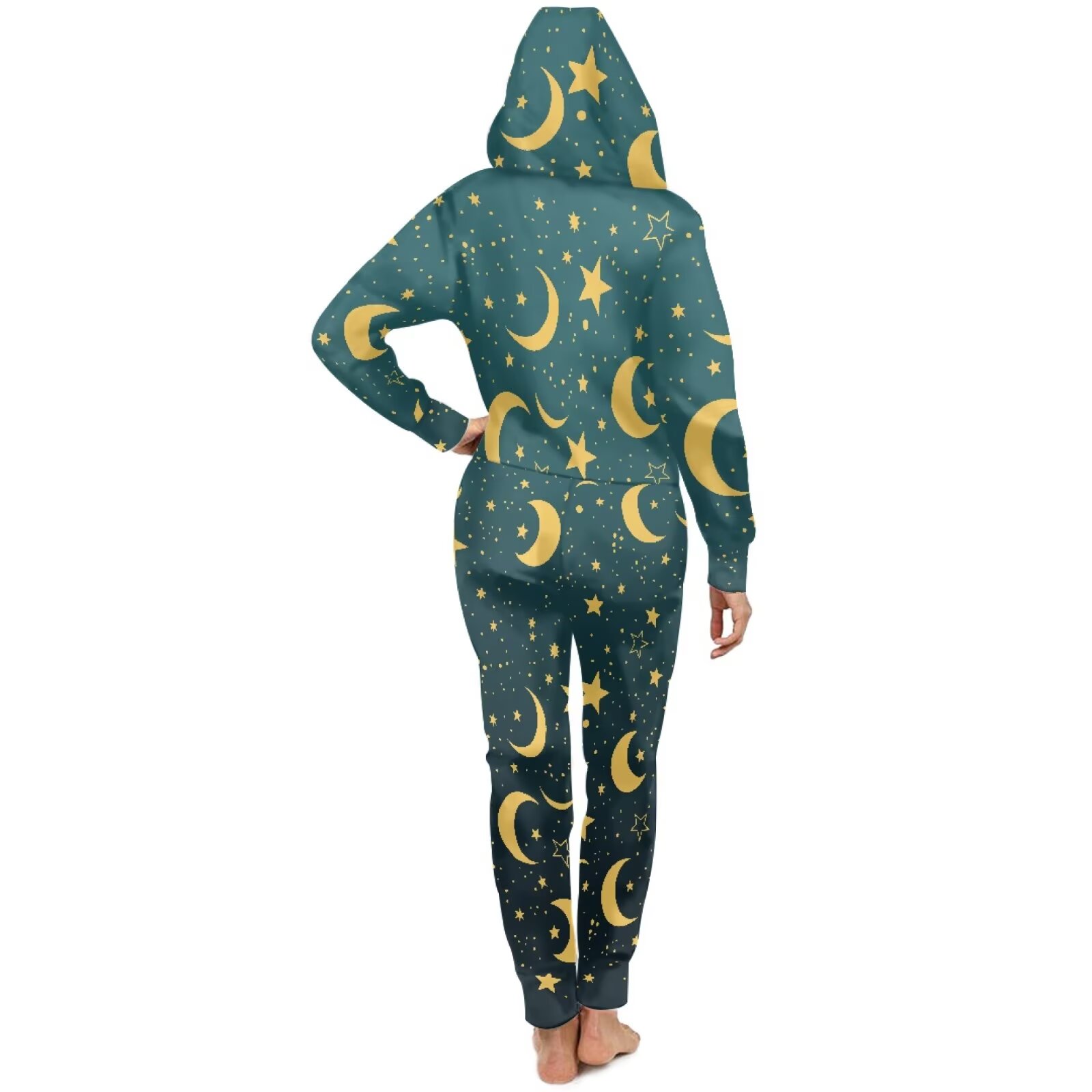 POLERO Snug Fit Onesie Pajamas for Women Men Halloween Costume with Pocket Zipper Couple Cosplay Nightwear, Purple Sugar Skull, Size M