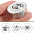thumbnail image 4 of SHISUYAN 10 Pcs Base Universelle en Acier Inoxydable Roulements à Billes Métalliques Roulettes Montées Roulements de Transfert, 4 of 9