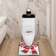 thumbnail image 1 of Christmas Toilet Cover Santa Claus Four Piece Set Toilet Cover Bathroom Christmas Decoration Daily Necessities, 1 of 6