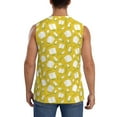thumbnail image 4 of Goofa Tulips Flowers Printed Men's Sleeveless T-Shirt - Athletic Gym Workout Tank Top for Men - Moisture-Wicking, UPF 30+ Quick-Dry Muscle Tee-X-Large, 4 of 8