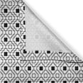 thumbnail image 3 of Ambesonne Aztec Kitchen Curtains, Monochrome Inca Crosses Print, 55"x39", Charcoal Grey and White, 3 of 3