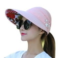 thumbnail image 7 of Limei Sun Hats for Women Wide Brim Sun Hat UV Protection Caps Floppy Beach Packable Visor (Pink), 7 of 7