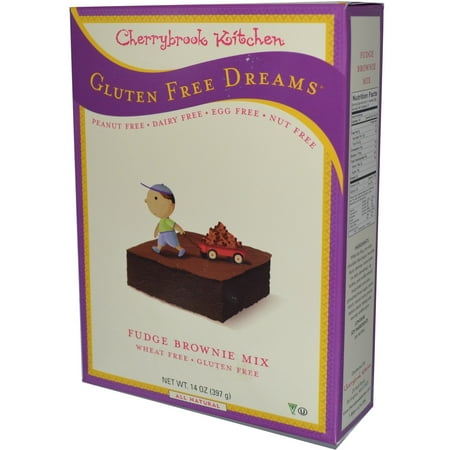 Cherrybrook Kitchen, Gluten Free Dreams, Fudge Brownie Mix, 14 oz (pack of
