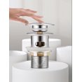 thumbnail image 5 of Jinsinto Round Chrome Pop-Up Washbasin Drain Large Surface with Automatic Overflow Push Open Accessory Sink, Washbasin, Bathtub Bathroom, 5 of 5