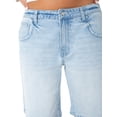 thumbnail image 6 of Celebrity Pink Women's and Women's Plus Relaxed Denim Jorts, Sizes XS-4X, 6 of 7