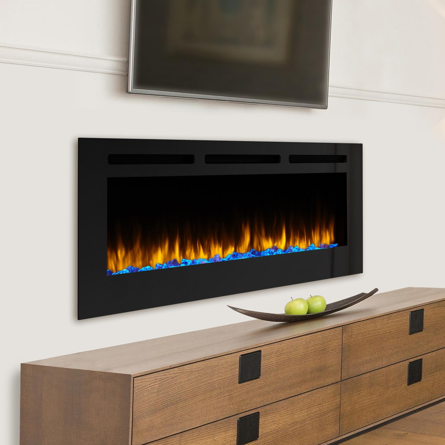 60 Inch Wall Mount Electric Fireplace, Indoor Electric Wall Fireplace