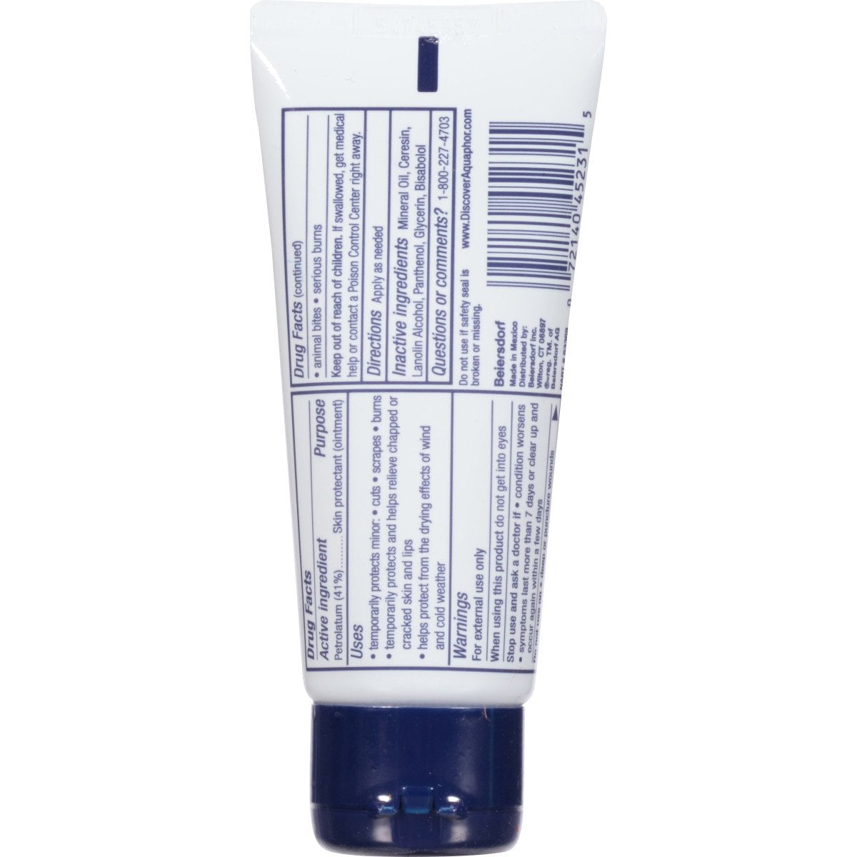 Pack of 4 Aquaphor Advanced Therapy Healing Ointment Skin Protectant Tube - 1.75 oz - Package may vary