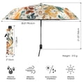 thumbnail image 3 of FORMRS Travel Umbrella Folding Auto Open Close Windproof Rain UV Protection, Whimsical Leaves, 3 of 8