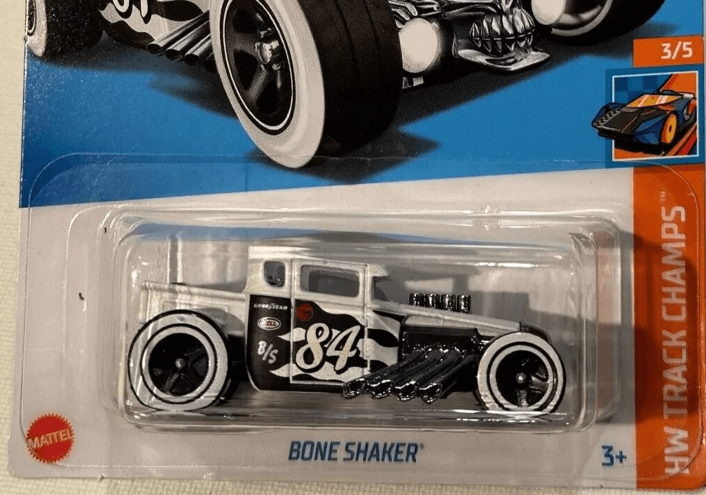 Hot Wheels Bone Shaker 183/250 White Treasure Hunt HW Track
