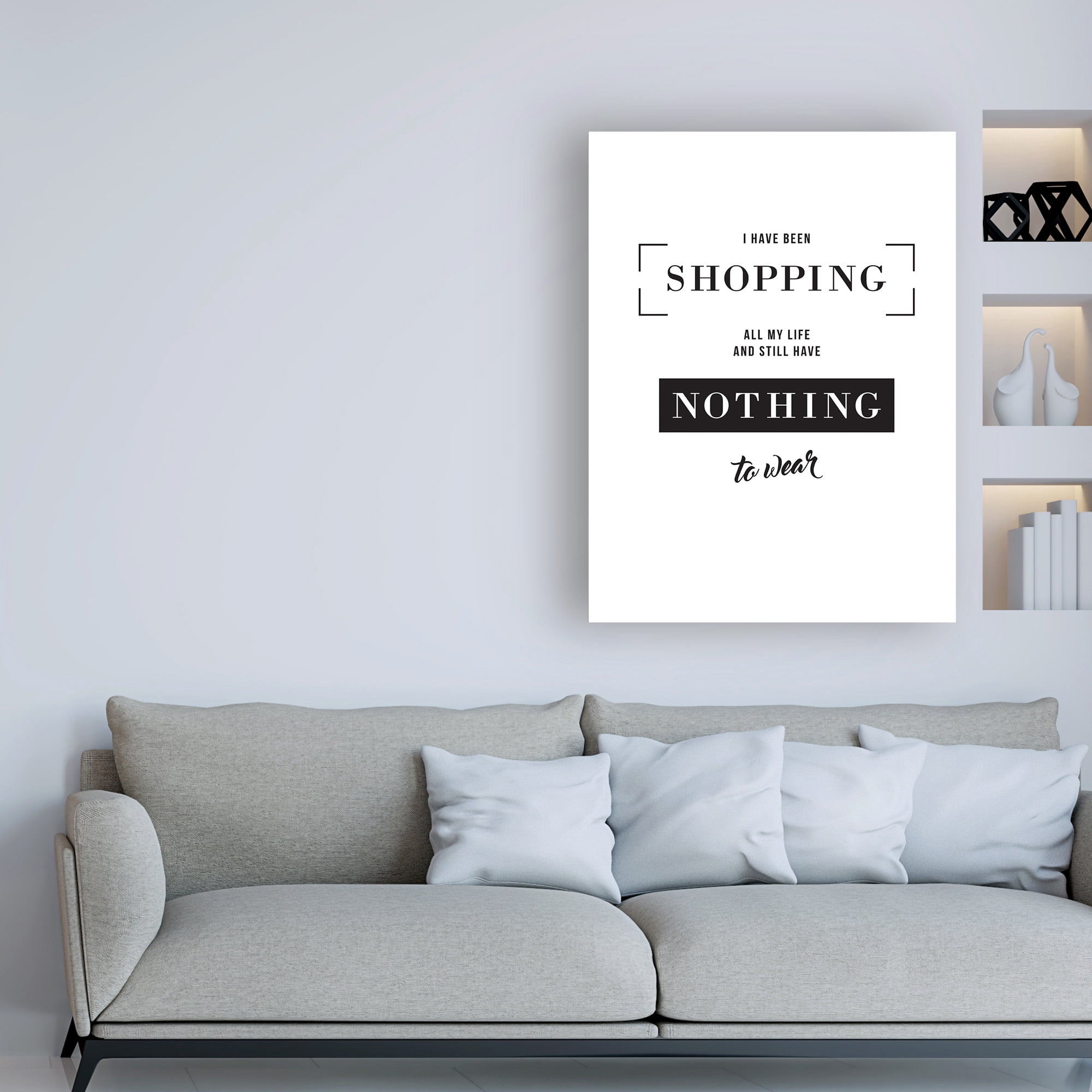 Trademark Fine Art 'Shopping Modern' Canvas Art by TypeLike