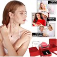 thumbnail image 4 of Collar Rosa Eterna para de La Bella y la Bestia con Flor Eterna, Regalos Romántico para Bodas, Novia, Pareja, Esposa, Cumpleaños, Aniversario, San Valentín, Navidad, 4 of 4