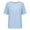 Light blue, variant on 2025 Pointelle Knit Short Sleeve Top - Business Casual Summer Sweater (Breathable Open-Weave | Office-to-Weekend Wear) (White | XXL)