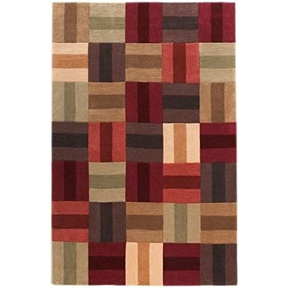 Riverbay Furniture 1'10" x 2'10" Hand Tufted Rug in Burgundy