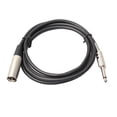 thumbnail image 2 of Cable Microcelular XLR de 3 pines macho a conector mono de 1/4 pulg. Micrófono blindado Cable de audio para micrófono (1,8 m), 2 of 9