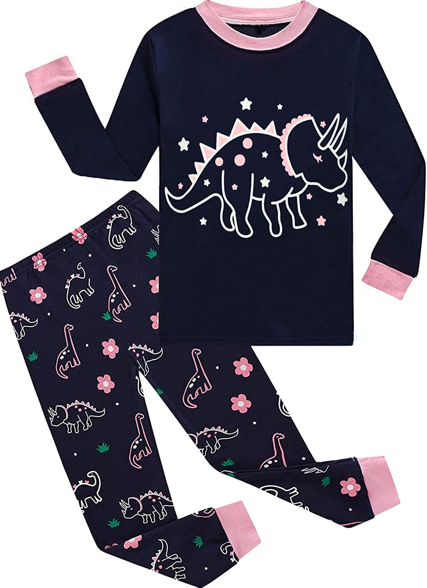Little Hand Girls Kids Pajama Sets 100 Cotton Pajamas Pjs Sleepwear 7T