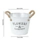 thumbnail image 2 of Macetas de exterior de flores, maceta decorativa de estaño retro, tamaño extra grande, 2 of 6
