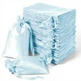 thumbnail image 4 of Efavormart 60 Pack Light Blue Satin Drawstring Wedding Party Favor Gift Bags 5"x7", 4 of 4