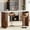Walnut & White, variant on Tribesigns Home Bar Unit, 55.12-Inch Bar Table with a Faux Marble Finished Tabletop, Modern Freestanding Mini Bar for Home Kitchen, Living Room, Balcony, Basement, Walnut & White