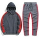 thumbnail image 2 of Conjunto de chándal con capucha para hombre, conjunto deportivo de 2 piezas con capucha, para correr y trotar., 2 of 5